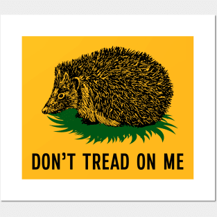 Don't Tread On Me Flag Hedgehog Posters and Art